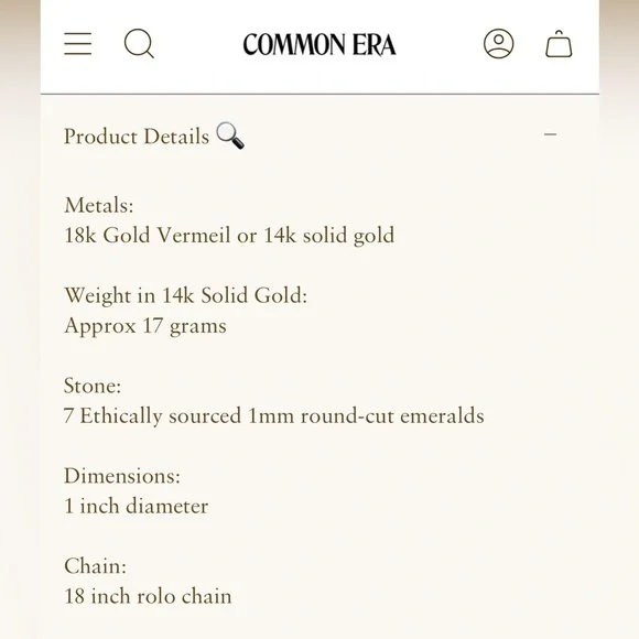 Common Era Medusa Necklace - Picture 5 of 5